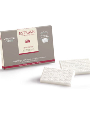 THE-100 Esteban autoparfum navulling esprit de thé (2 stuks)