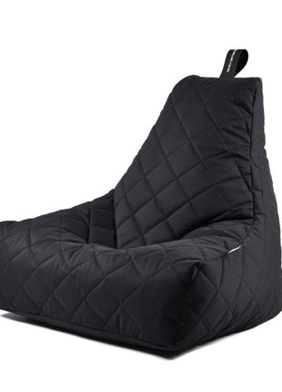 extreme lounging b-bag zitzak zitkussen quilted zwart outdoor no-fade BAGQ-09