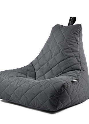 extreme lounging b-bag zitzak zitkussen quilted grijs outdoor no-fade BAGQ-11