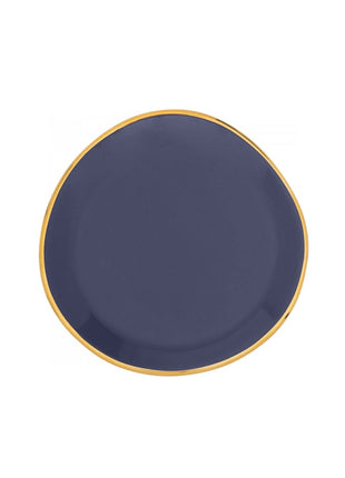 Good Morning bord / plate small purple blue 9 cm