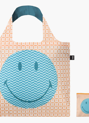 LOQI vouwtas - opvouwbare tas  / shopper - Smiley - Geometric