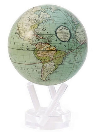 MG-6-GCT Mova Globes wereldbol antiek terrestrial groen 15 cm