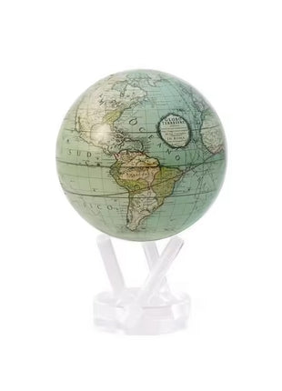 Mova Globes wereldbol antiek terrestrial groen - zonne-energie