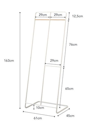 02738 Yamazaki Hanger Rack 1.1 - kledingrek / kapstok staand wit
