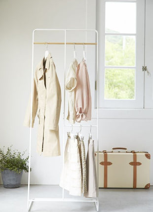 02738 Yamazaki Hanger Rack 1.1 - kledingrek / kapstok staand wit