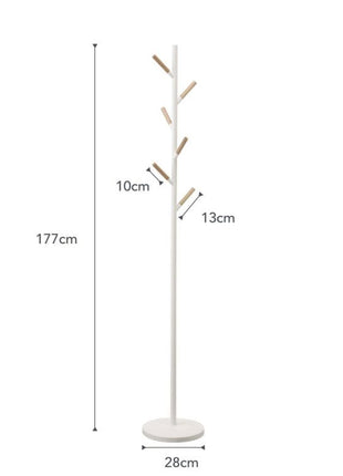 Yamazaki Plain Kapstok Pole Hanger - Wit