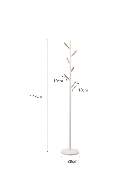 Yamazaki Plain Kapstok Pole Hanger - Wit