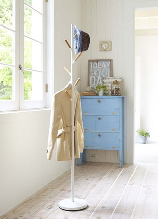 Yamazaki Plain Kapstok Pole Hanger - Wit