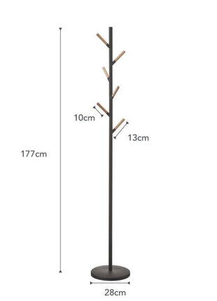 386588 Yamazaki Plain Kapstok Pole Hanger - Zwart