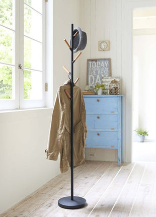 386588 Yamazaki Plain Kapstok Pole Hanger - Zwart