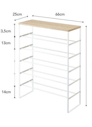 Yamazaki Tower Schoenenrek 6-laags wit 03669