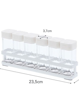 Yamazaki Tower Kruidenrek met 6 potjes - Wit