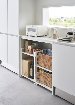 Yamazaki Tower Opbergtrolley 2-laags wit 397486