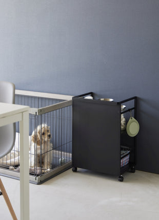 Yamazaki Tower Opbergtrolley 2-laags zwart 397487