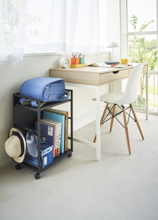 Yamazaki Tower Opbergtrolley 2-laags zwart 397487