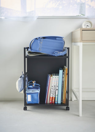 Yamazaki Tower Opbergtrolley 2-laags zwart 397487