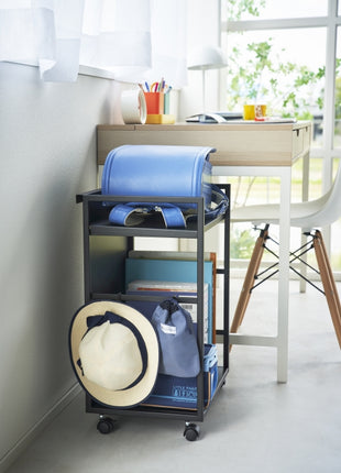 Yamazaki Tower Opbergtrolley 2-laags zwart 397487