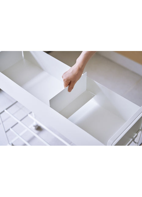 397490 Yamazaki Tower Opbergtrolley met bak Wit