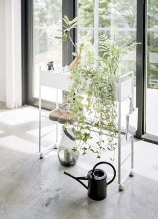 397490 Yamazaki Tower Opbergtrolley met bak Wit