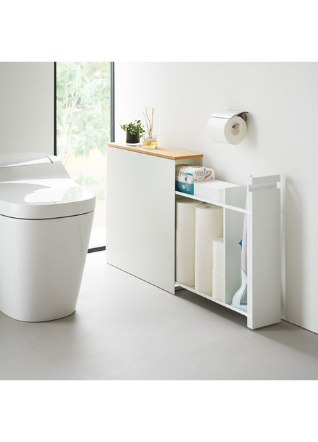 Yamazaki Tower Badkamerorganizer uitschuifbaar - Wit