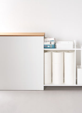 Yamazaki Tower Badkamerorganizer uitschuifbaar - Wit