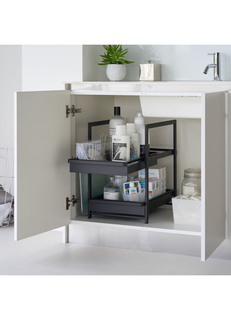 Yamazaki Tower Keukenkast organizer 2-laags - Zwart