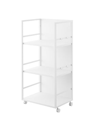397673 Yamazaki Tower Opbergtrolley 3-laags semi gesloten - Wit