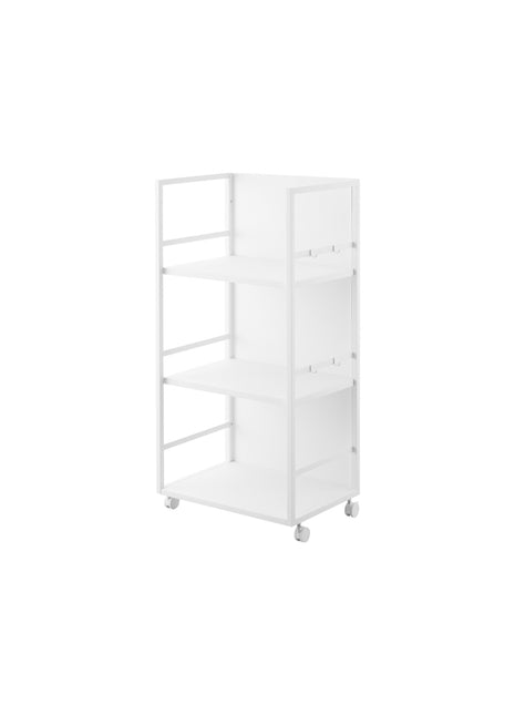 397673 Yamazaki Tower Opbergtrolley 3-laags semi gesloten - Wit