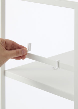 397673 Yamazaki Tower Opbergtrolley 3-laags semi gesloten - Wit