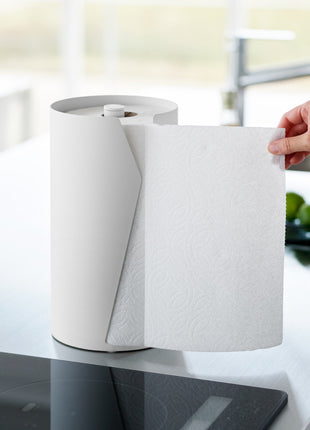 Yamazaki Tower Keukenrolhouder rond - Wit