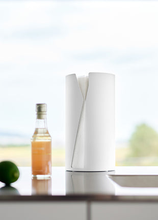 Yamazaki Tower Keukenrolhouder rond - Wit