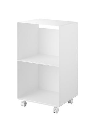 Yamazaki Tower Platenkast 2-laags op wielen Wit 397703