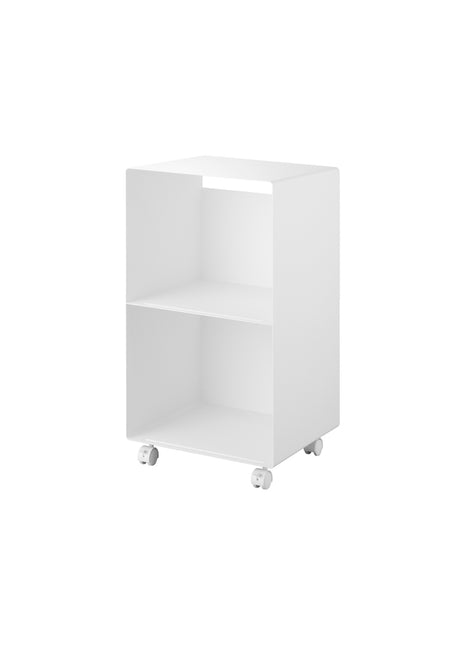Yamazaki Tower Platenkast 2-laags op wielen Wit 397703