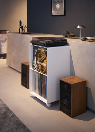Yamazaki Tower Platenkast 2-laags op wielen Wit 397703