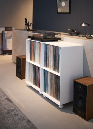 Yamazaki Tower Platenkast 2-laags op wielen Wit 397703