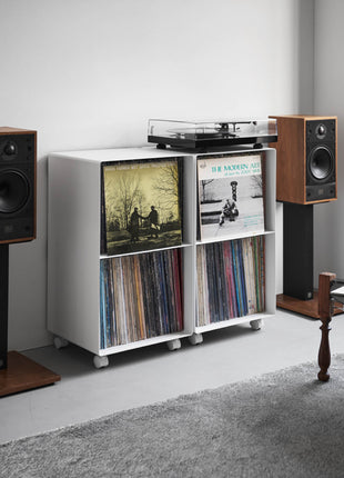 Yamazaki Tower Platenkast 2-laags op wielen Wit 397703