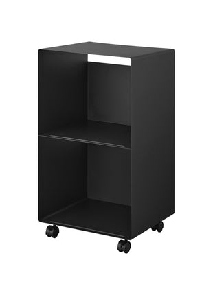 Yamazaki Tower Platenkast 2-laags op wielen Zwart 397704