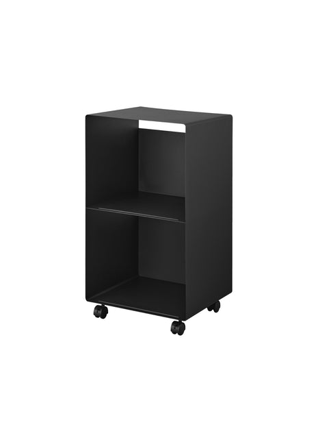 Yamazaki Tower Platenkast 2-laags op wielen Zwart 397704