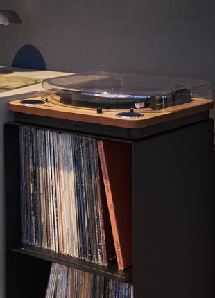 Yamazaki Tower Platenkast 2-laags op wielen Zwart 397704