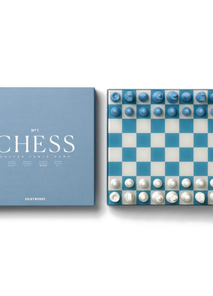 Printworks Spel Classic Chess Dusty Blue schaakspel PW00755