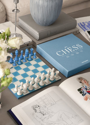 PW00755 Printworks Spel Classic Chess Dusty Blue schaakspel 