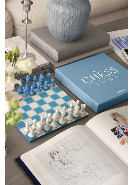PW00755 Printworks Spel Classic Chess Dusty Blue schaakspel 