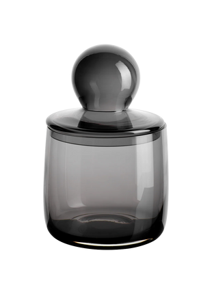 ASA Sarabi glazen pot met deksel grijs 1.4 liter