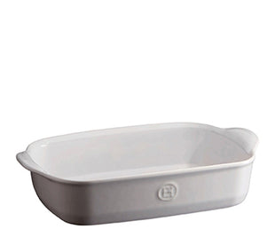 Emile Henry Schaal rechthoekig Farine wit 29x19 cm