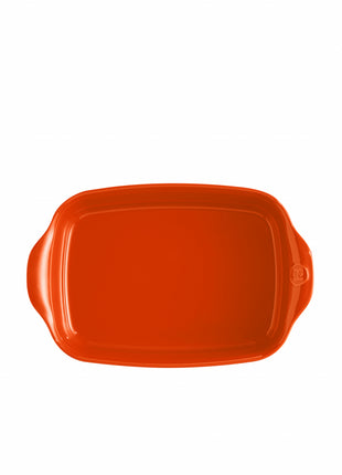 Emile Henry Schaal rechthoekig Toscane 29x19 cm oranje