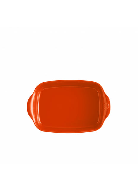 Emile Henry Schaal rechthoekig Toscane 29x19 cm oranje