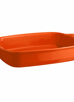 Emile Henry Schaal rechthoekig Toscane oranje 42x27 cm