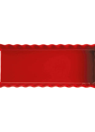 Emile Henry Taartvorm lang rechthoekig Grand Cru rood 36x15