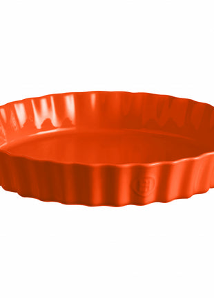 Emile Henry Taartvorm diep Toscane oranje Ø32 cm