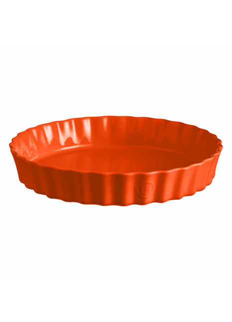 Emile Henry Taartvorm diep Toscane oranje Ø32 cm
